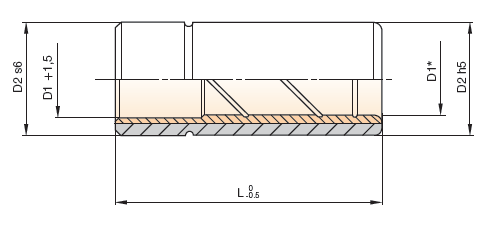 Bussole guida con scorrimento in bronzo - Precision bushings fixed type with bronze sleeve