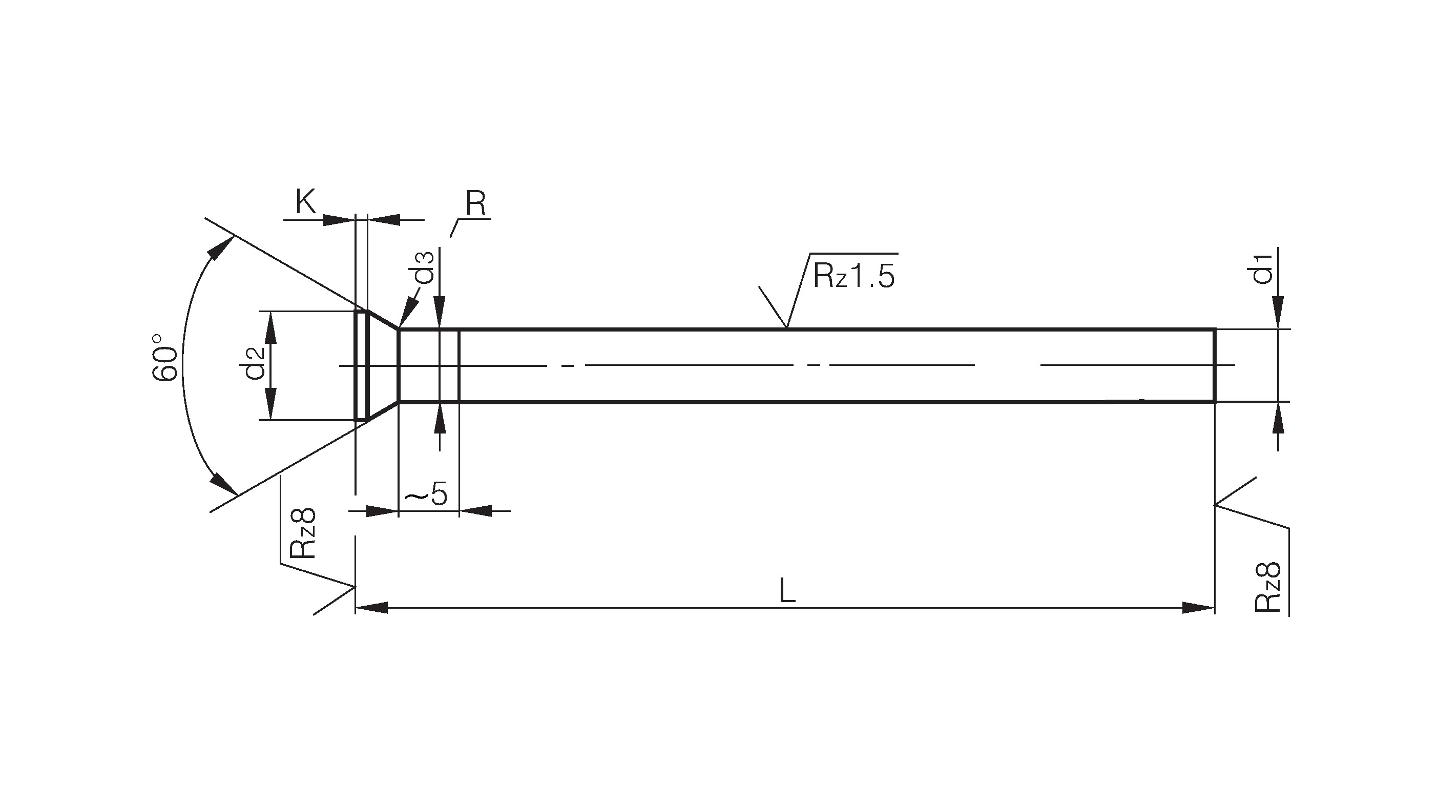 Punzoni di precisione - Round precision piercing punches