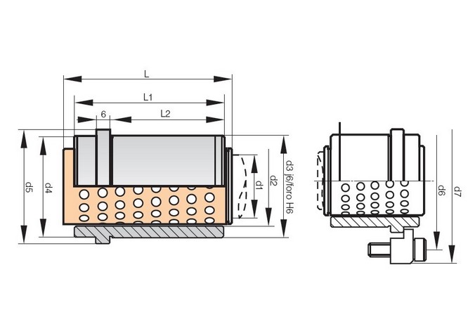 Unità di guida a sfere - Unit guide for ball bearing sleeves