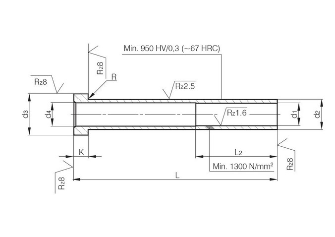 Bussole di espulsione nitrurate - Ejector Sleeves nitrided